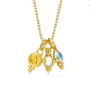 TEMPLE ST CLAIR 18k signature charm necklace